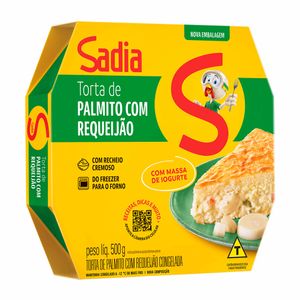 Torta de Palmito com Requeijão Congelada Sadia 500g