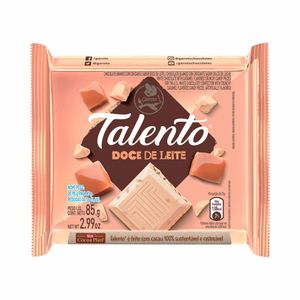 Chocolate Branco Talento Garoto Doce de Leite 85g