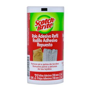 Rolo Adesivo Refil Remove Pó e Pelos de Tecidos Scotch-Brite 3M
