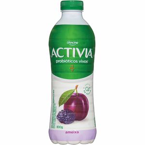 Leite Fermentado Ameixa Probióticos Vivos Activia Danone 800g