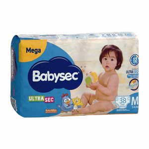 Fralda Babysec Galinha Pintadinha Ultrasec M 38 unidades