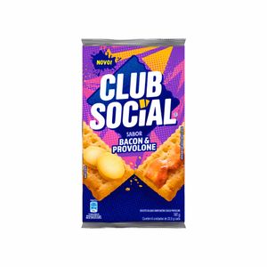 Biscoito Sabor Bacon & Provolone Club Social 141g