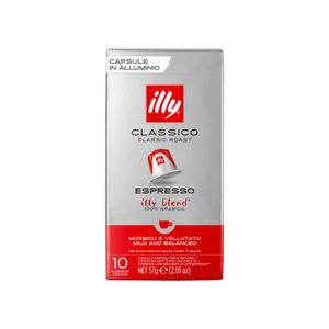 Cápsulas de Café Espresso Clássico Illy 10 unidades