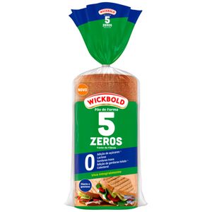 Pão de Forma 5 Zeros Fonte de Fibras Wickbold 400g