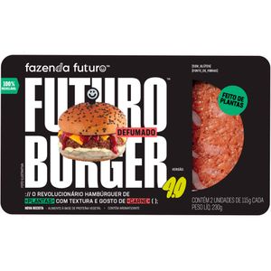 Hambúrguer Vegetal Defumado feito de Plantas Fazenda Futuro 230g