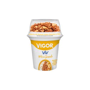 Iogurte com Granola sabor Banana e Mel Viv Vigor 140g