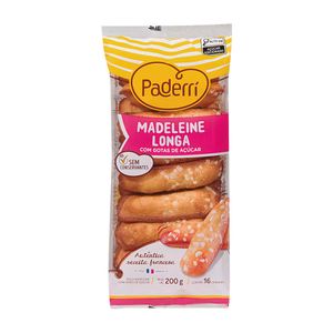 Madeleine Longa com Gotas de Açúcar Paderrí 200g