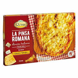 Pizza de 4 Queijos Congelada La Pinsa Romana Rosin 500g