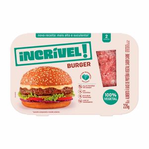 Burguer Vegetal  Congelado Incrível! 226g