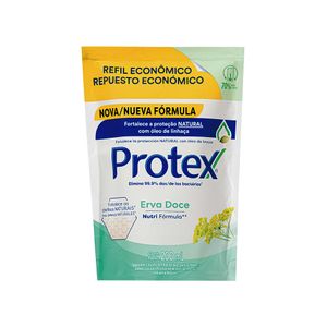 Sabonete Líquido Protex Erva-doce Sachê Refil 200ml
