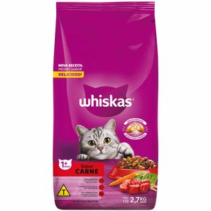 Ração para Gatos Whiskas Adultos Carne 2,7kg