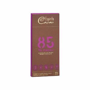 Chocolate Espírito Cacau sem Lactose 85% Cacau 80g