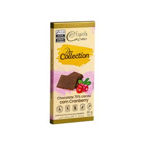 Chocolate Espírito Cacau Duo Collection sem Lactose 70% Cacau com Cranberry 80g