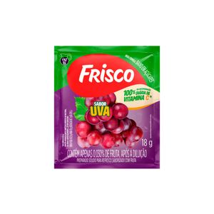 Refresco em Pó Uva Frisco 18g