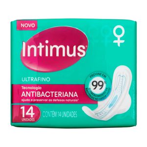 Absorvente Intimus com Abas Ultrafino Antibacteriano 14 unidades