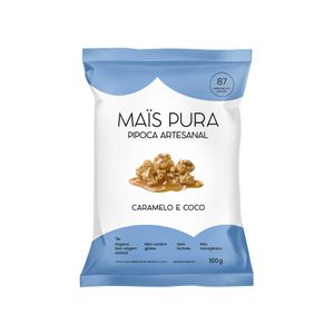 Pipoca Doce Artesanal Caramelo & Coco Maïs Pura 100g