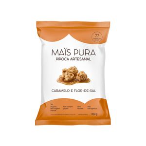 Pipoca Doce Artesanal Caramelo & Flor-de-sal Maïs Pura 100g