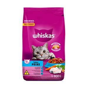 Ração para Gatos Whiskas Adultos Peixe 900g