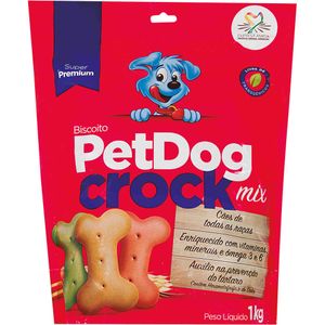 Biscoito para Cães PetDog Crock Mix 1kg