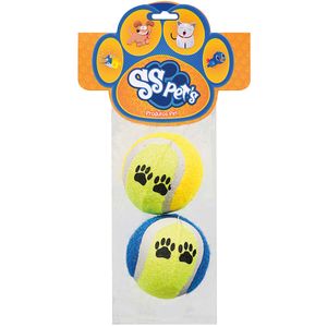 Brinquedo Bola de Tênis SS Pet's 2 unidades