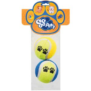 Brinquedo Bola de Tênis SS Pet's 2 unidades