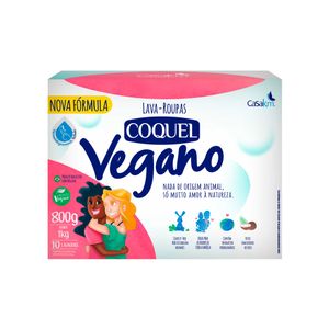 Lava-roupas em Pó Coquel Vegano 800g