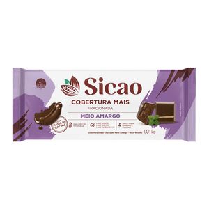 Chocolate Sicao Mais para Cobertura Meio Amargo 1,01kg