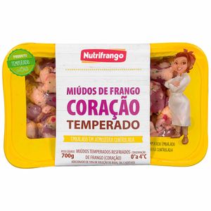 Coração de Frango Temperado Resfriado Nutrifrango 700g