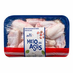 Meio das Asas de Frango Resfriado Ave Serra 700g