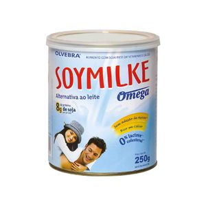 Alimento com Soja em Pó Sem Lactose Omega Soymilke Olvebra Lata 250g