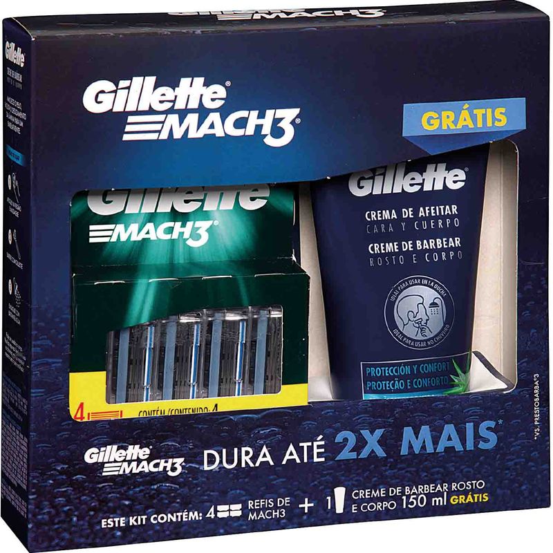 Carga-Gillette-Mach3-com-4-unidades---Creme-de-Barbear-150ml-Zaffari-00