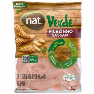 Filezinho de Frango Sassami Congelado IQF Nat Verde 1kg