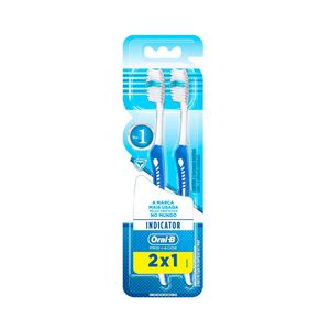 Conjunto com 2 Escovas Dentais Oral-B Pró-Saúde Indicator Macia 40