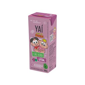 Chá Verde sabor Uva Turma da Mônica Yaí 200ml