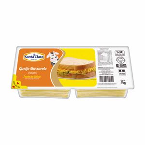 Queijo Mussarela Fatiado Santa Clara 1kg