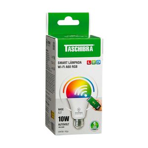 Lâmpada LED 10W Smart Wi-Fi A60 E-27 RGB Taschibra