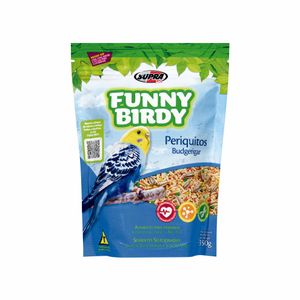 Ração para Pássaros Periquitos Funny Birdy Supra 350g