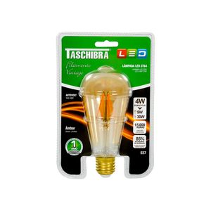 Lâmpada LED 4W Âmbar Filamento Vintage Taschibra