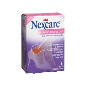 Fita Adesiva Transparente Protetor para os Pés 3M Nexcare 25mmx3m