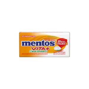 Pastilha Vita+ ClearBreath Laranja e Menta sem Açúcar Mentos 35g