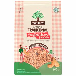 Granola Tradicional com Castanhas Brasileiras Mãe Terra 800g