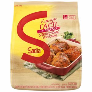 Sobrecoxa de Frango Temperada Congelada Frango Fácil Sadia 800g