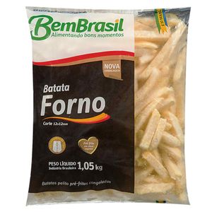 Batata Palito Pré-frita para Forno Congelada Bem Brasil 1,05kg