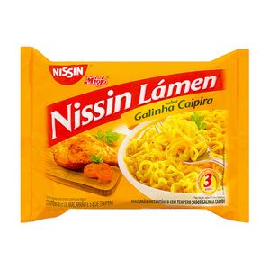 Macarrão Instantâneo Galinha Caipira Nissin Lámen 85g