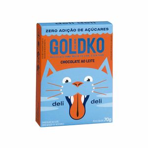 Chocolate Deli Deli Zero Açúcar ao Leite Goldko 70g