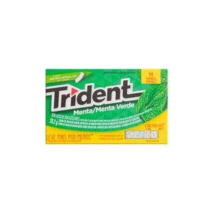 Goma de Mascar Menta Trident 25,2g