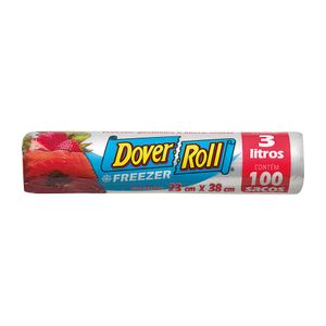 Saco para Freezer 3 Litros Dover Roll 100 unidades