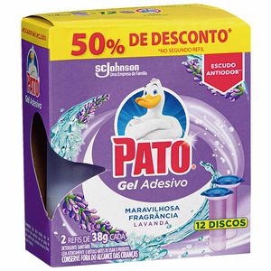 Conjunto com 2 Refis Gel Adesivo Pato Lavanda 38g