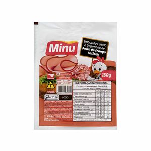 Peito de Frango Defumado Fatiado Minu 150g