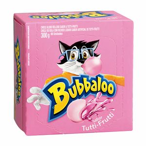 Goma de Mascar Tutti-frutti Bubbaloo 300g 60 unidades